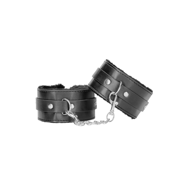 Plush Bonded Leather Ankle Cuffs - Image 4