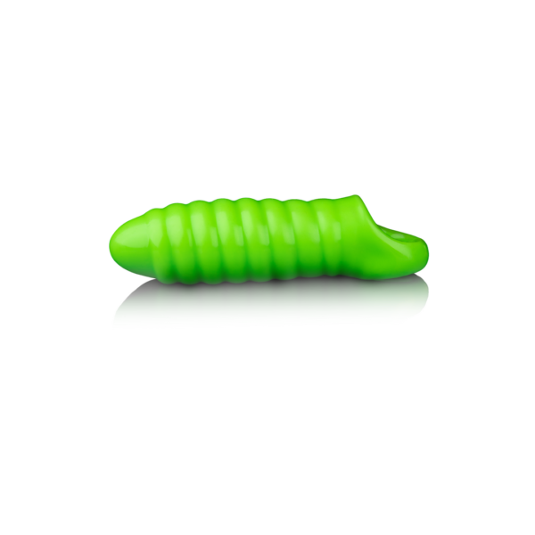 Swirl Thick Stretchy Penis Sheath - Glow in the Dark - Image 4