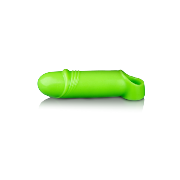 Smooth Thick Stretchy Penis Sheath - Glow in the Dark - Image 4