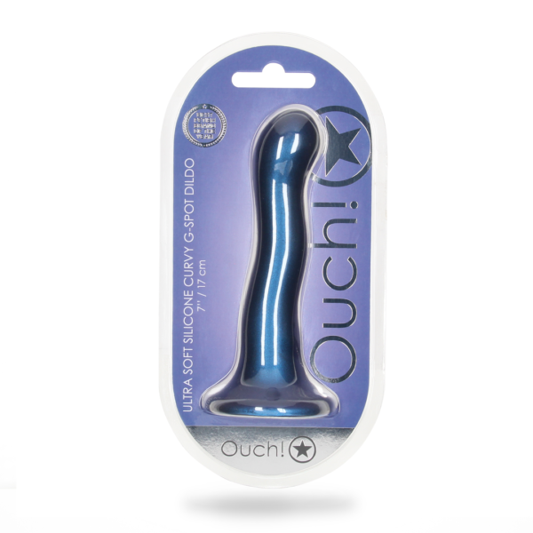 Ultra Soft Silicone Curvy G-Spot Dildo - 7'' / 17 cm - Image 2