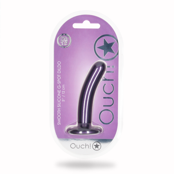 Smooth Silicone G-Spot Dildo - 5'' / 12 cm - Image 2