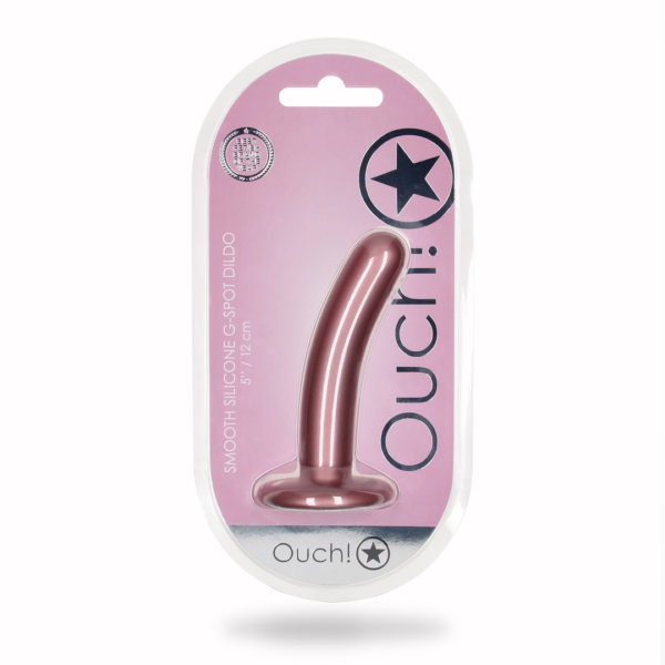 Smooth Silicone G-Spot Dildo - 5'' / 12 cm - Image 2