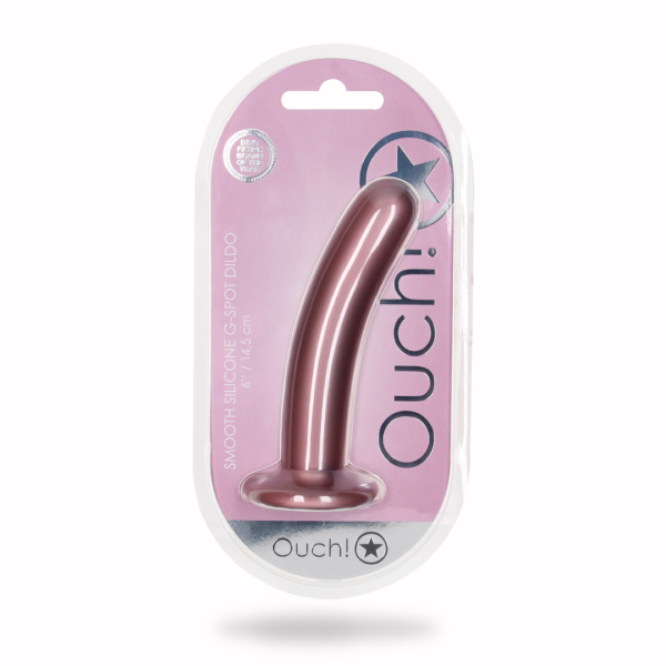 Smooth Silicone G-Spot Dildo - 6'' / 14,5 cm - Image 2