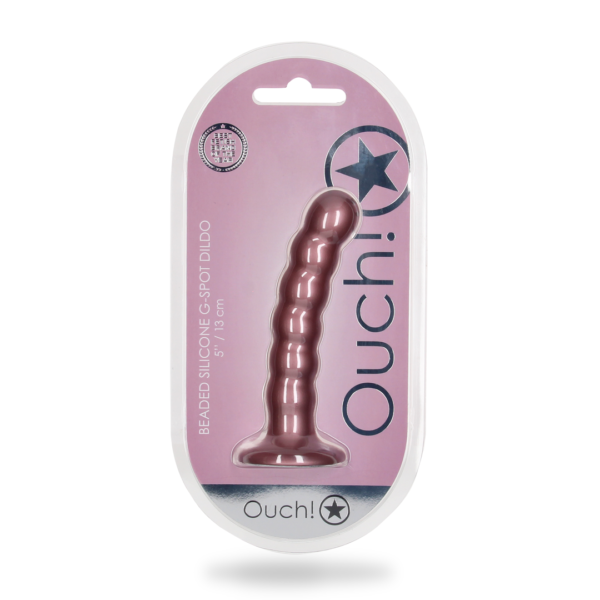 Beaded Silicone G-Spot Dildo - 5'' / 13 cm - Image 2