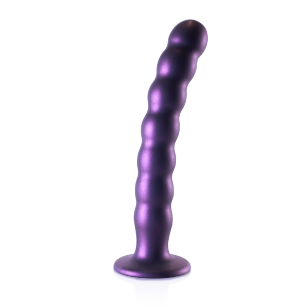 Beaded Silicone G-Spot Dildo - 8'' / 20,5 cm - Image 3