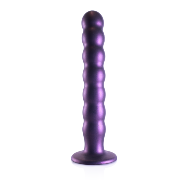 Beaded Silicone G-Spot Dildo - 8'' / 20,5 cm - Image 4