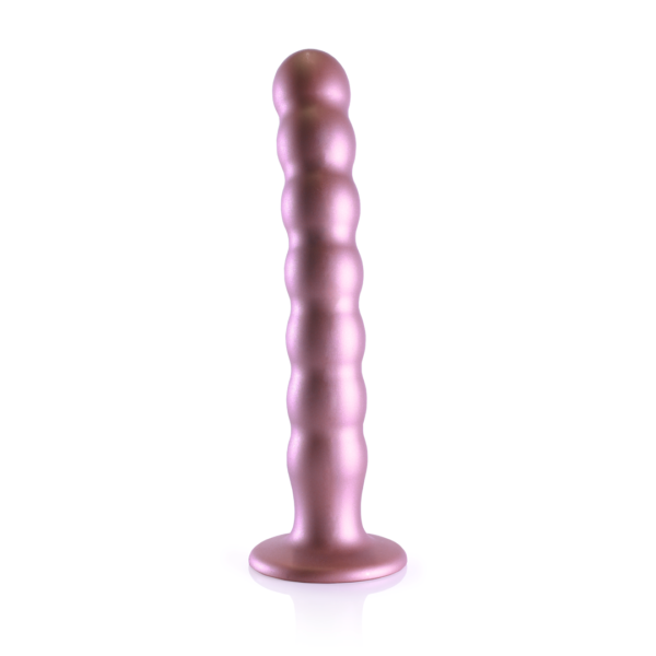 Beaded Silicone G-Spot Dildo - 8'' / 20,5 cm - Image 4