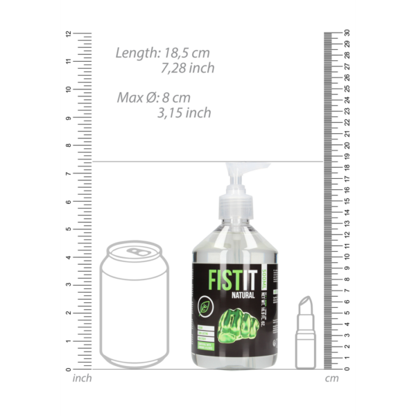 Natural Water Based Lubricant - 17 fl oz / 500 ml - Pump - Image 5