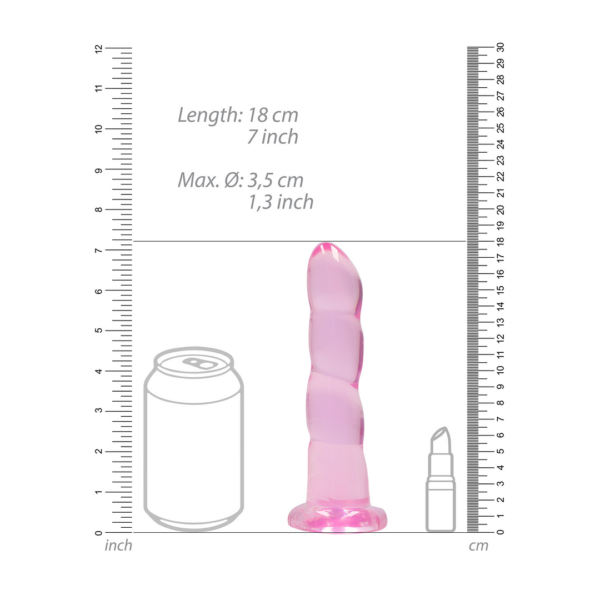 Non-Realistic Dildo with Suction Cup - 7 / 17 cm - Image 4