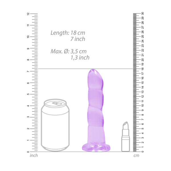 Non-Realistic Dildo with Suction Cup - 7 / 17 cm - Image 5