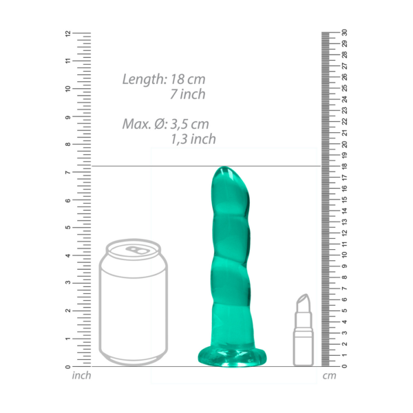 Non-Realistic Dildo with Suction Cup - 7 / 17 cm - Image 4