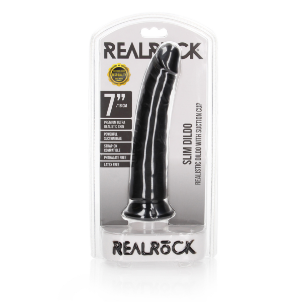 Slim Realistic Dildo with Suction Cup - 7 / 18 cm - Image 2