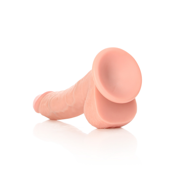 Curved Realistic Dildo with Balls and Suction Cup - 8 / 20,5 cm - Image 5