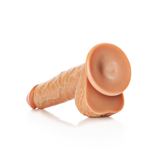 Straight Realistic Dildo with Balls and Suction Cup - 8 / 20,5 cm - Image 5