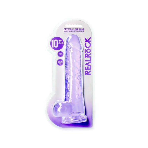 Realistic Dildo with Balls - 10 / 25,4 cm - Image 2