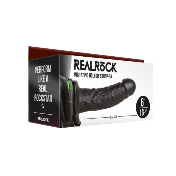 Vibrating Hollow Strap-On without Balls - 6 / 15,5 cm - Image 2