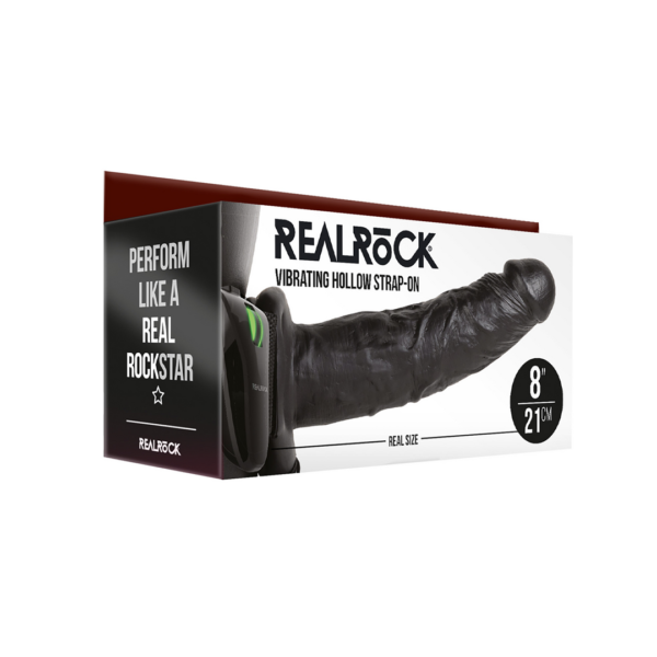 Vibrating Hollow Strap-On without Balls 20,5 cm - Image 2