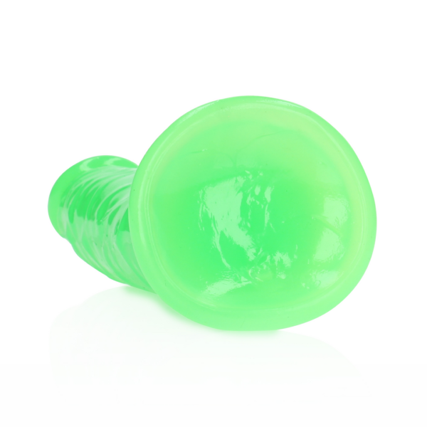 Slim Realistic Dildo with Suction Cup - Glow in the Dark - 7'' / 18 cm - Image 5