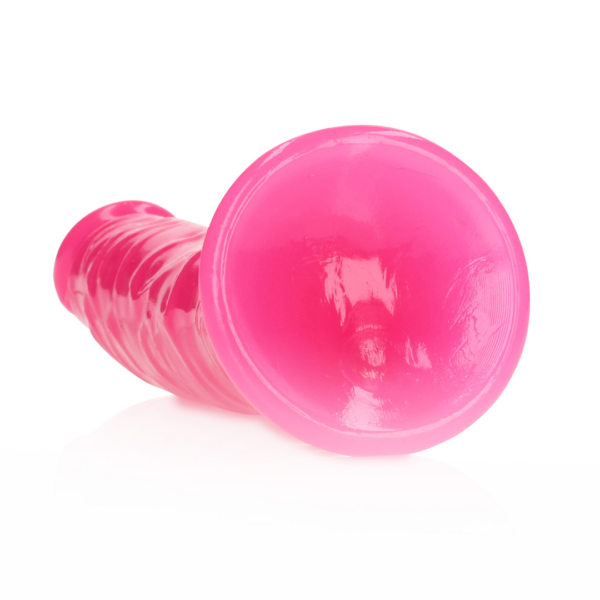 Slim Realistic Dildo with Suction Cup - Glow in the Dark - 7'' / 18 cm - Image 5