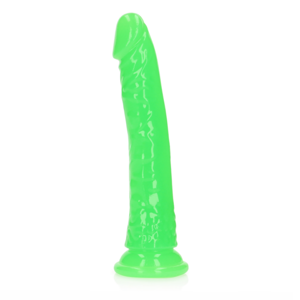 Slim Realistic Dildo with Suction Cup - Glow in the Dark - 8'' / 20 cm - Image 4