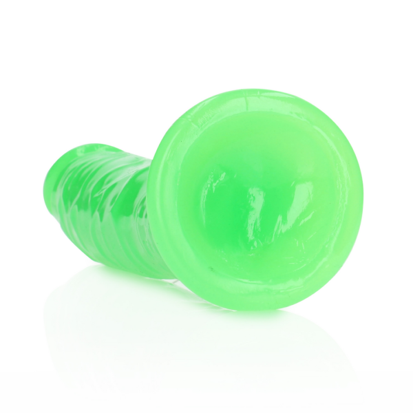 Slim Realistic Dildo with Suction Cup - Glow in the Dark - 8'' / 20 cm - Image 5