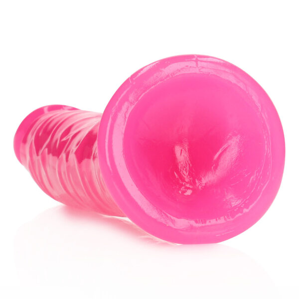 Slim Realistic Dildo with Suction Cup - Glow in the Dark - 8'' / 20 cm - Image 4