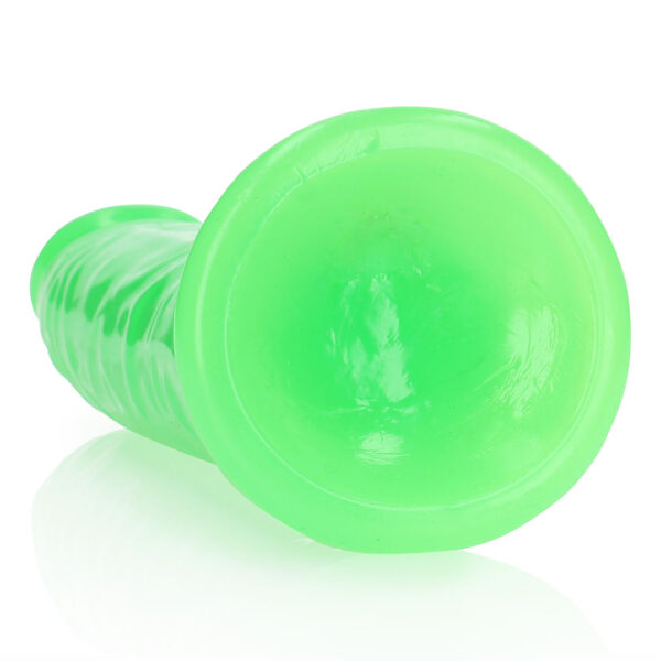 Slim Realistic Dildo with Suction Cup - Glow in the Dark - 9'' / 22,5 cm - Image 5