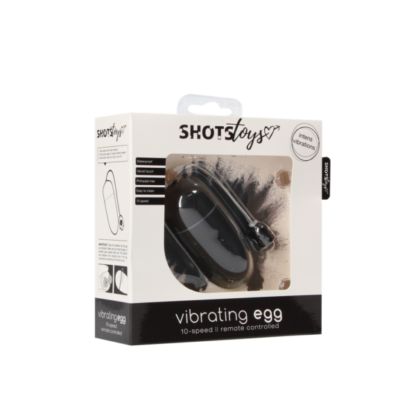 Vibrating Egg with 10 Speeds - Black - Image 2