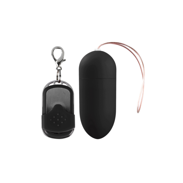 Vibrating Egg with 10 Speeds and Remote Control - L - Black - Image 5