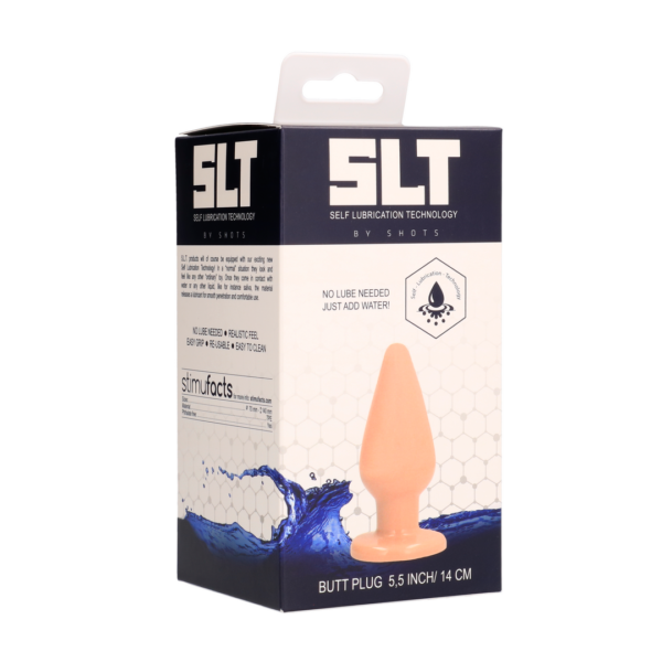 Self Lubrication 5 Inch Buttplug - Flesh.. - Image 2