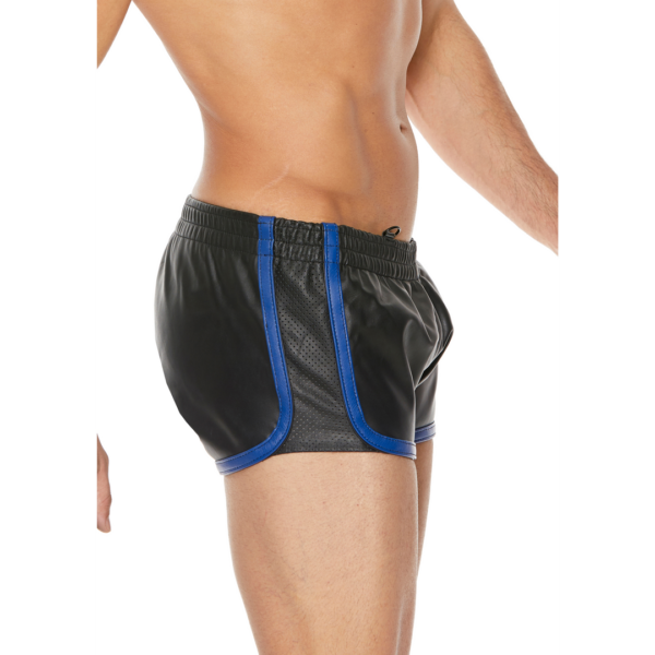 Leather Versatile Shorts - S/M - Blue - Image 3