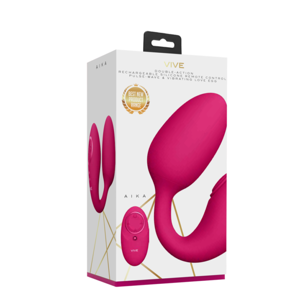 Aika - Pulse Wave Vibrating Love Egg - Pink - Image 2