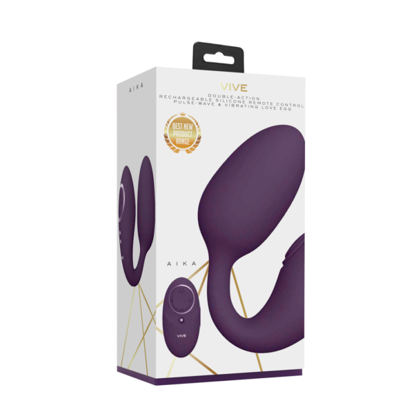 Aika - Pulse Wave Vibrating Love Egg - Purple - Image 2