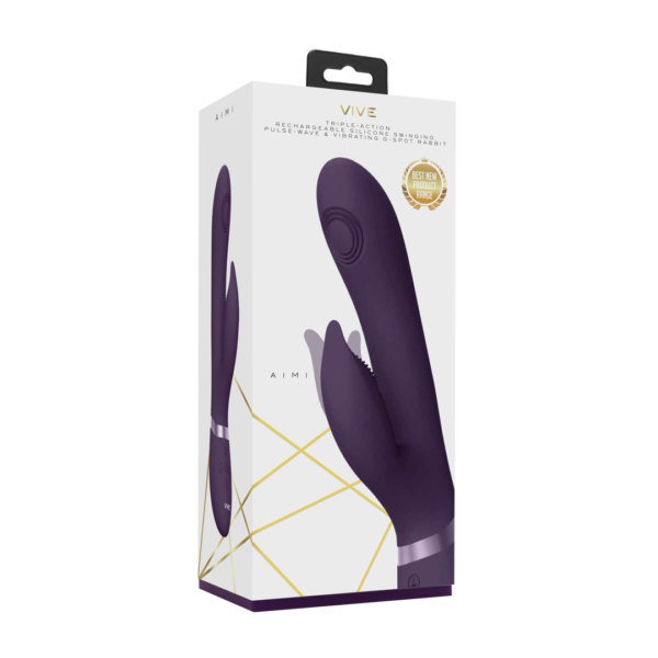 Aimi - Pulse Wave Vibrating G-Spot Rabbit - Purple - Image 2