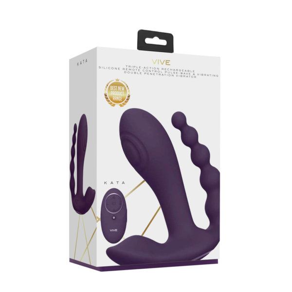 Kata - Pulse Wave Vibrating Double Penetration Vibrator - Purple - Image 2