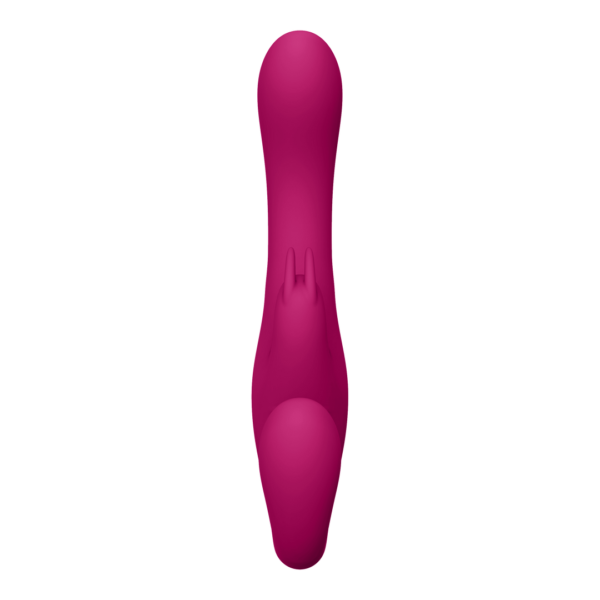 Suki - Vibrating Strapless Strap-on Rabbit - Pink - Image 3