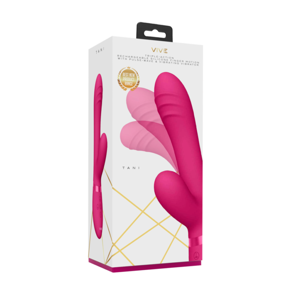 Tani - Finger Motion with Pulse-Wave Vibrator - Pink - Image 2