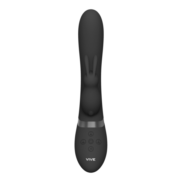 Taka - Inflatable and Vibrating Rabbit Vibrator - Black - Image 3