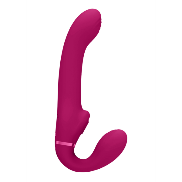 Ai - Dual Vibrating Air Wave Tickler Strapless Strapon - Image 4