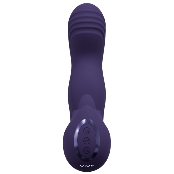 Yumi - Triple Motor G-Spot Finger Motion Vibrator and Flickering Tongue Stimulator - Purple - Image 4