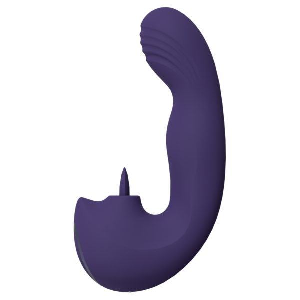 Yumi - Triple Motor G-Spot Finger Motion Vibrator and Flickering Tongue Stimulator - Purple - Image 5