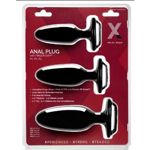 Finger Grip Plug Starter Kit - Butt Plug Kit with Finger Grip - Image 2