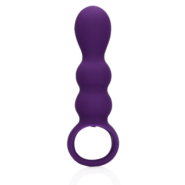 Teardrop Shaped Anal Vibrator - Clear Purple - Image 5