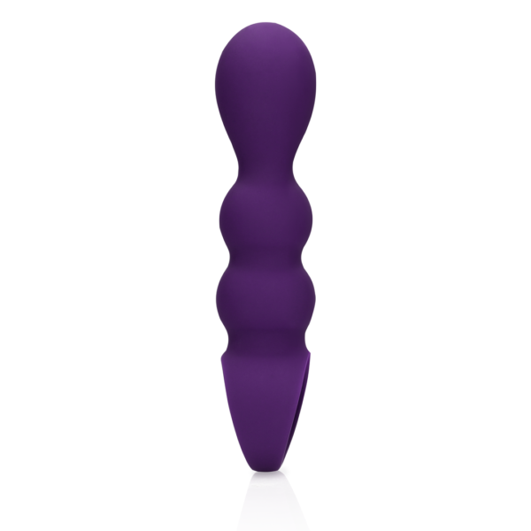 Teardrop Shaped Anal Vibrator - Clear Purple - Image 6