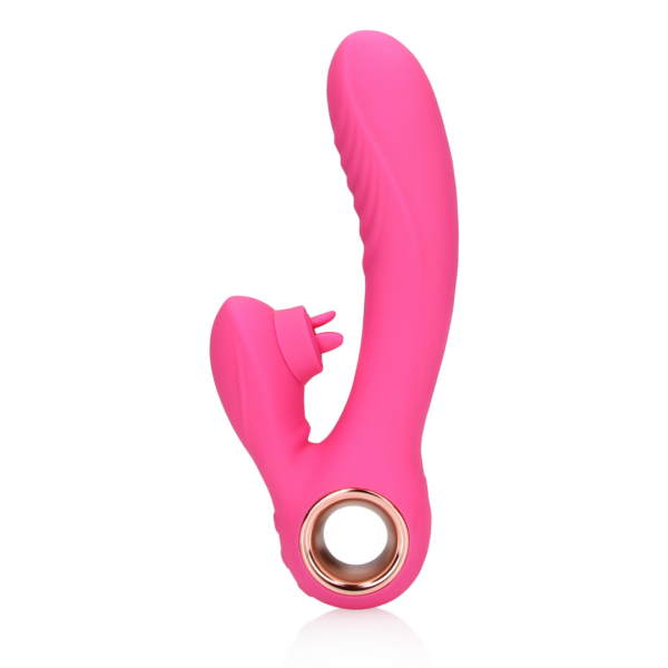 Tongue Flickering and Heating Rabbit Vibrator - Exuberant Pink - Image 6