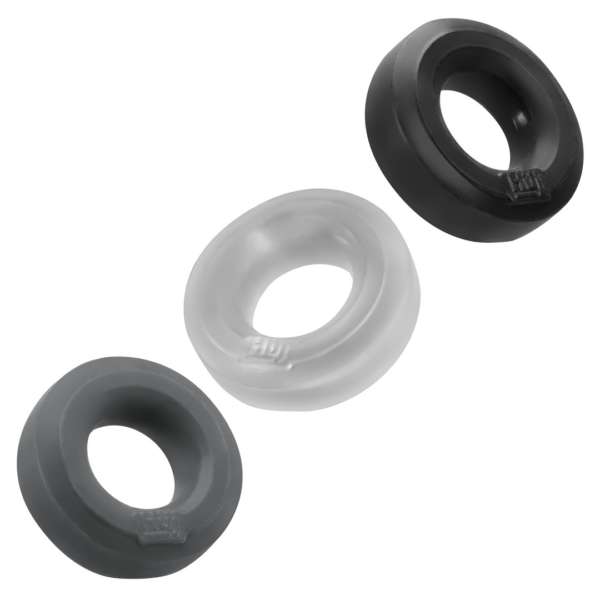 Huj3 - Cockring 3-pack - Tar / Ice / Stone - Image 4