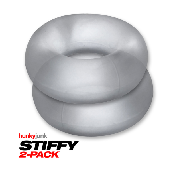 Stiffy - 2-pack No-Roll Cockrings - Clear Ice - Image 3