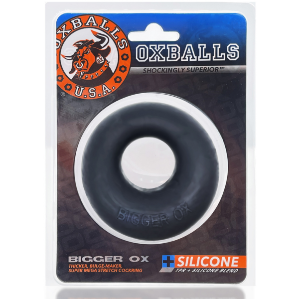 Bigger OX - Thicker Blubbery Cockring - Black Ice - Image 2