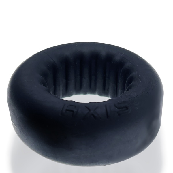 Axis - Inner Ribbed Griphold Cockring - Black Ice - Image 3