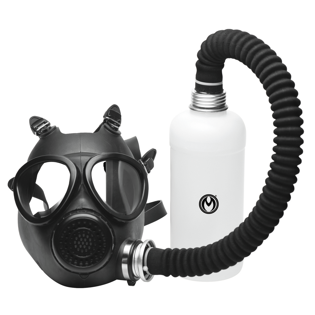 Inhaler - Gas Mask with Bottle - Black